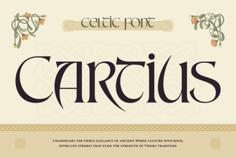 Cartius Font Design and Creative Projects