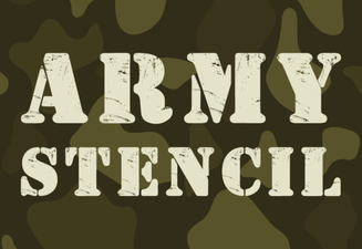 Army Stencil Font for Bold Design Projects