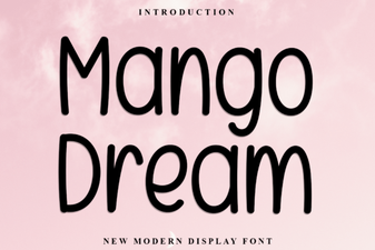 Mango Dream Font Creative Design Project