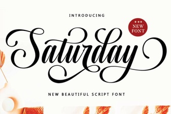 Saturday Font a Modern Design for Creative Projects